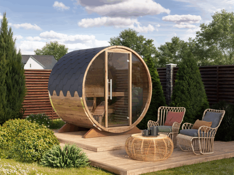 1,6m uttandura sauna - 3 persónar